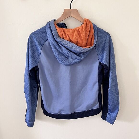 Russel Boys Blue Orange Half Zip Hoodie Sweatshirt - Large 10/12 - Picture 4 of 5